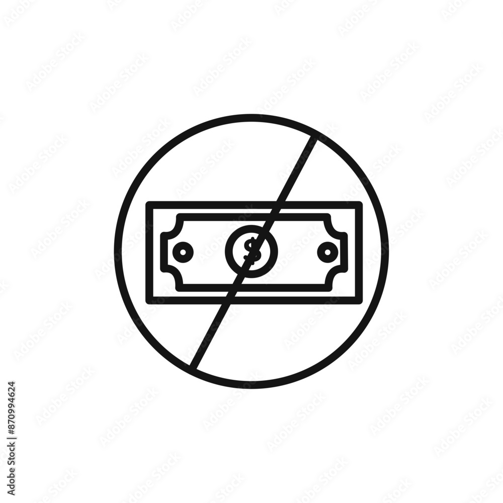 Poster stop corruption icon vector set collection for web
