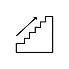 stairs icon vector set collection for web