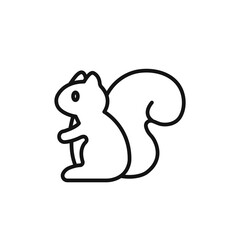 squirrel icon vector set collection for web