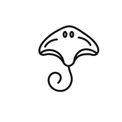 Stingray icon vector set collection for web