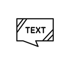 Text Box Icon vector set collection for web