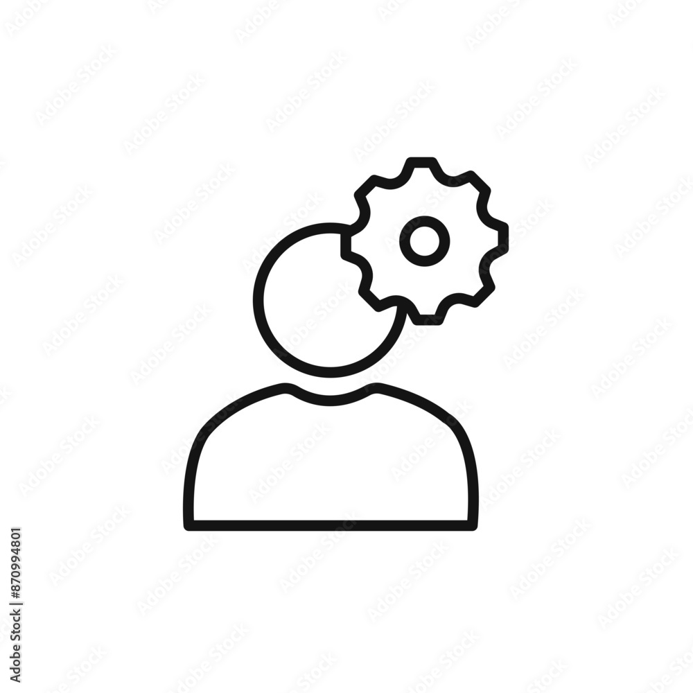 Poster user management icon vector set collection for web