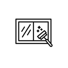 Windows cleaning icon vector set collection for web