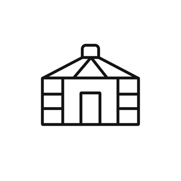 recommend clip art: Yurt Icon vector set collection for web