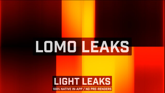 Lomo leaks Organic Light Leaks Motion Overlays