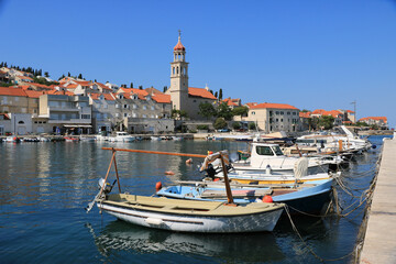 the cozy port of Sutivan, island Brac, Croatia