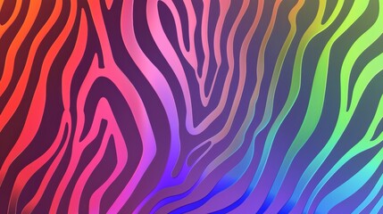Colorful wavy zebra pattern background