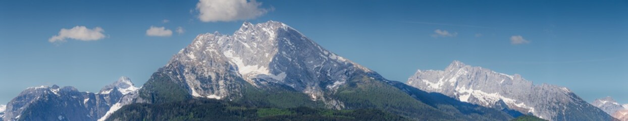Watzmann mountain near Konigssee lake in Berchtesgaden National Park, Germany