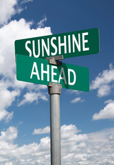 sunshine ahead sign
