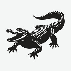 Majestic Alligator Silhouettes: Capturing the Essence of the Swamp