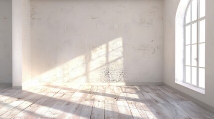 empty room with wall mockup copy space, interior, cozy concept design