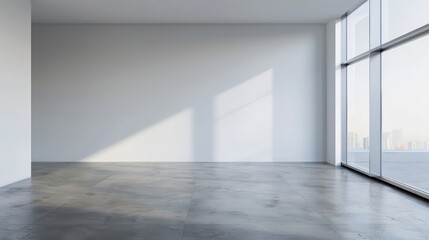 empty room with wall mockup copy space, interior, cozy concept design