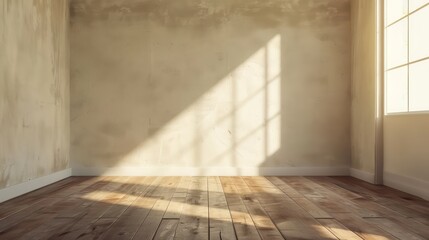 empty room with wall mockup copy space, interior, cozy concept design