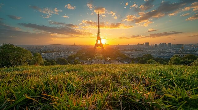 Realistic photo of environmental advocacy events promoting the Paris Agreement, illustrating public support for ambitious climate action goals. , Minimalism,