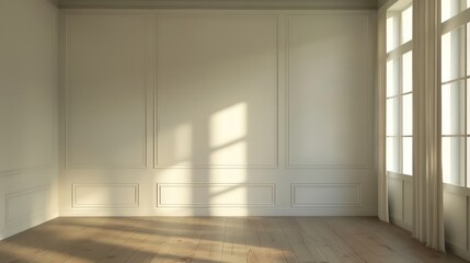 Fototapeta premium interior room empty wall copy space cozy and comfort interior decoration for creativity ideas home interior concept background