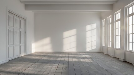 Obraz premium empty wall interior copy space, cozy apartment concept design