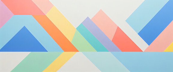 illustrazione con elementi geometrici a tema minimalista astratto contemporaneo