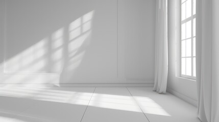 Fototapeta premium interior room empty wall copy space cozy and comfort interior decoration for creativity ideas home interior concept background