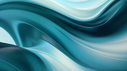 Obraz premium Abstract wave background, white and blue waves, lines and wavy futuristic technology wallpaper