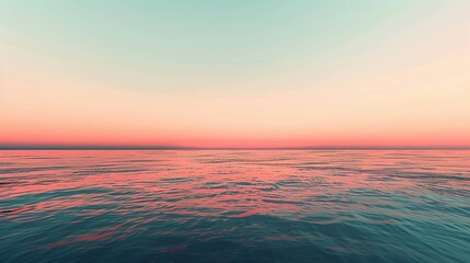 Obraz premium Sea water wave with gradient smooth sky with copyspace