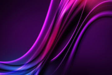 3D Purple Wave Background.