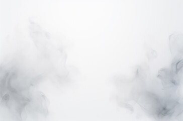 Naklejka premium Smoke isolated on white background. Realistic cloud of smoke.