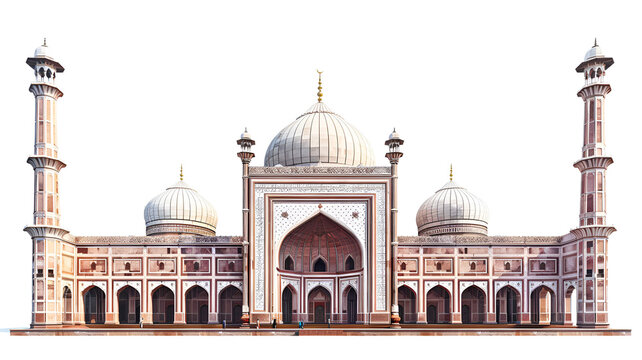 Jama masjid isolated.
