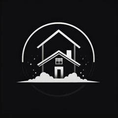 Luxury Home Real Estate Logo. Real Estate logo, Construction Architecture Building Logos. 