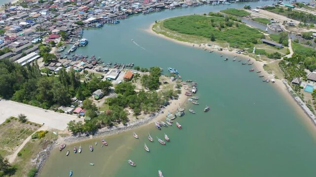 Aerial view of clear blue turquoise seawater, Andaman sea in Phuket island in summer season, Thailand. Water in ocean pattern texture wallpaper background.