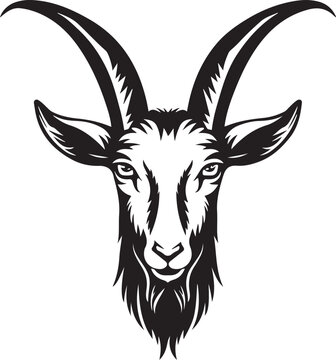 recommend clip art: goat head silhouette