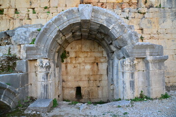 Perge Ancient City in Antalya, Turkey.