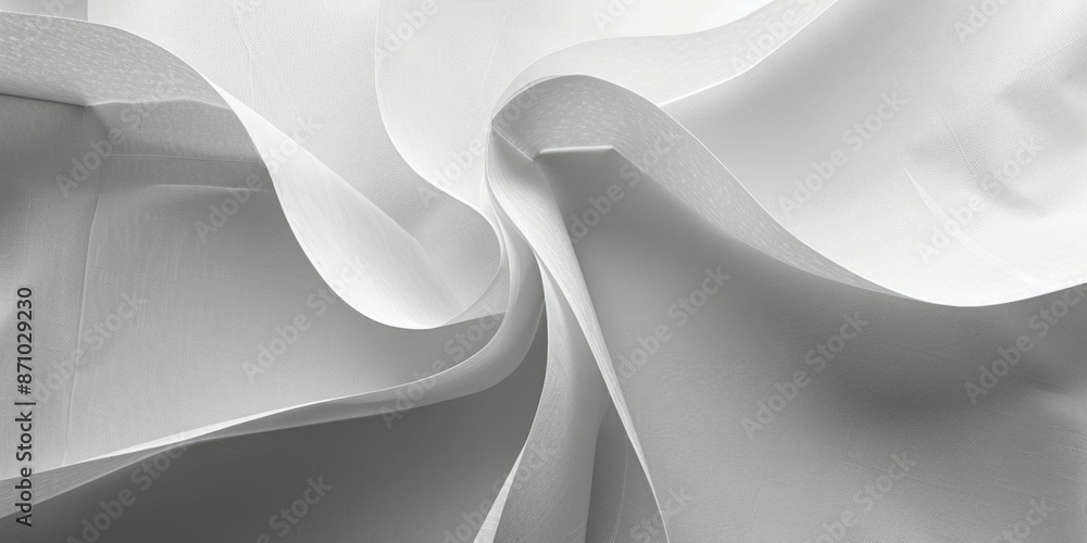 Poster a close-up shot of white fabric with subtle texture
