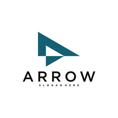 Initial letter A arrow logo design, Finance up arrow. Premium Vector