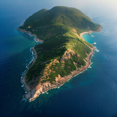 Sound and Islets: Aerial Close-up of Secluded Islets and Surrounding Waters