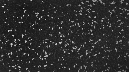 dark black and white grain terrazzo floor texture use as background. polished stone for interior...