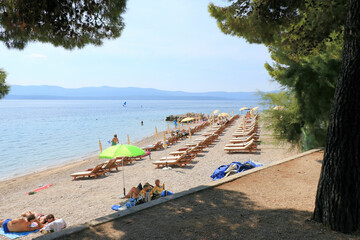 the beach of Bol, island Brac, Croatia