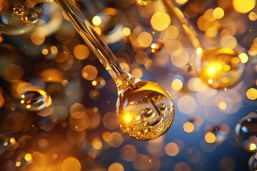A bunch of bubbles floating in the air, perfect for use in illustrations, designs, and more