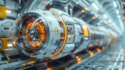 Obraz premium Digital artwork showcasing futuristic industrial design concepts with sleek, innovative machinery and ergonomic layouts. , Minimalism,