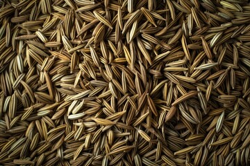 A close-up view of a pile of seeds, often used in agriculture or gardening contexts