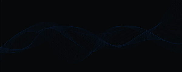 Technology dark background. Vector futuristic wave banner. EPS10
