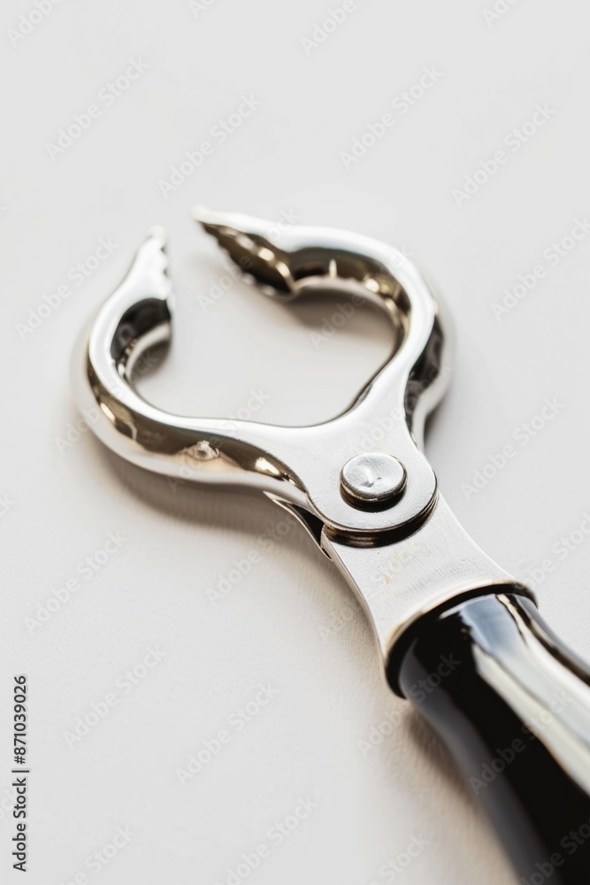 Poster Scissors lying on a flat surface, ideal for use in various contexts such as crafting or DIY projects