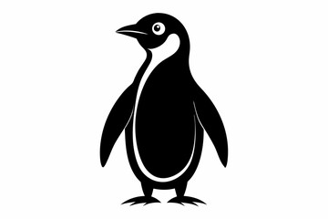 Obraz premium penguin, penguin silhouette vector illustration, penguin silhouettes