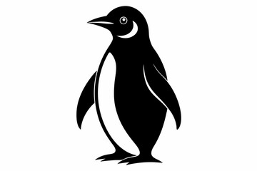 Obraz premium penguin, penguin silhouette vector illustration, penguin silhouettes