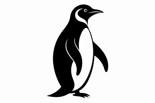 recommend clip art: penguin, penguin silhouette vector illustration, penguin silhouettes