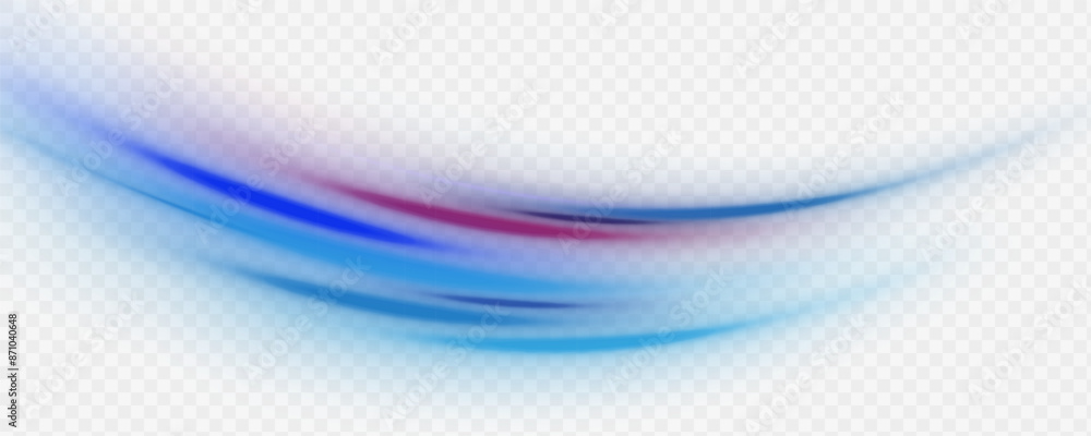 Aufkleber Neon rays vector abstract background png. Futuristic technological style. Abstract background with speed lines. Vector illustration. Futuristic. The light lines of the road are blue png