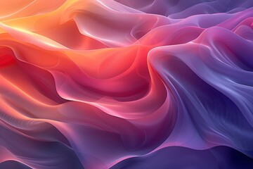 Obraz premium Abstract waves in various vibrant colors.