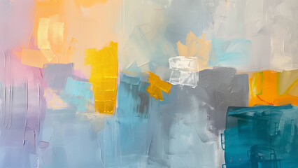 Abstract Artistry: Vivid Colors Meet Gold Maple