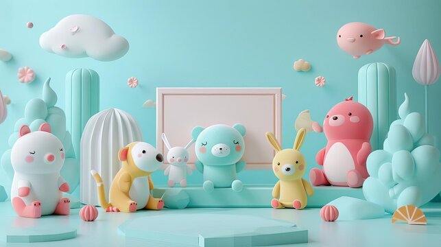 A white empty billboard showcase that displays a personalized message to each viewer based on facial recognition