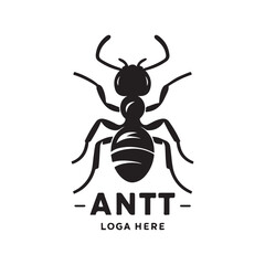 Ant silhouette vector
