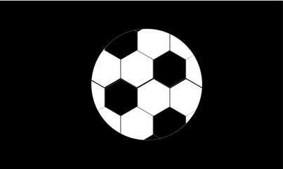 Obraz premium soccer ball isolated on black